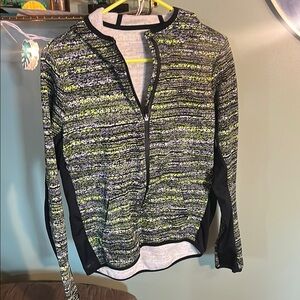 Nike Women's Black and Green Jacket